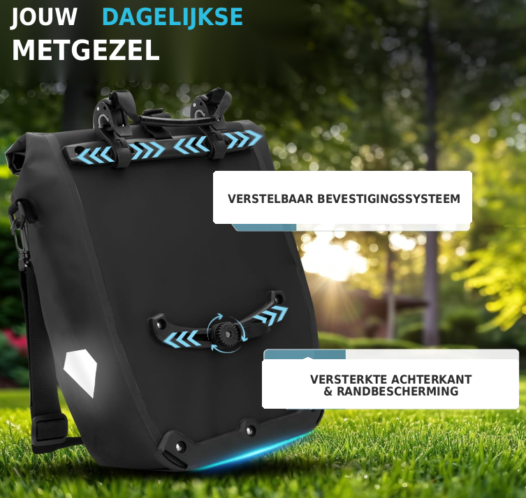 Sac de vélo et sac à bandoulière 2-en-1 Radgeist - 20 litres - Isotherme - Noir