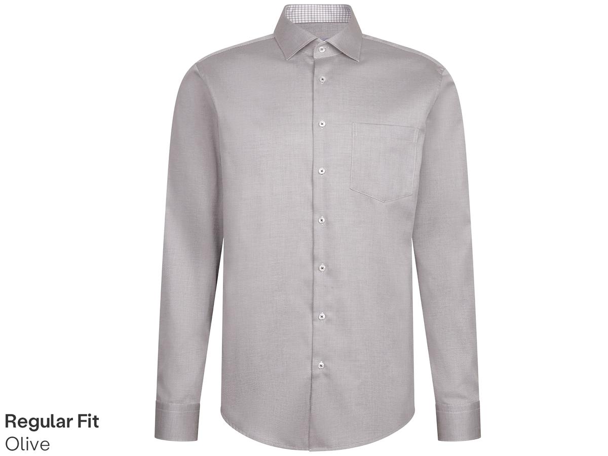 Chemise de travail Seidensticker New Kent - Coupe ajustée - taille 40 - Olive