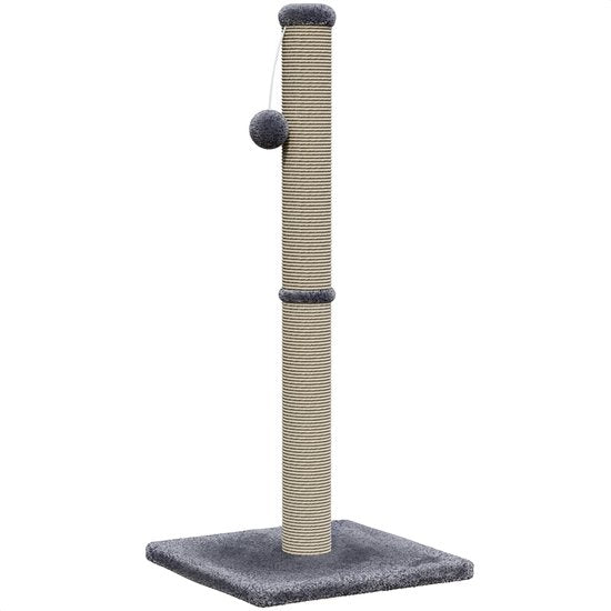 Arbre à griffer Avalo avec balle - 36 x 36 x 74 cm - Gris foncé