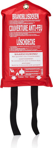 Smartwares 10.014.60 - Couverture anti-feu Allumage du feu - 1x1 mètre - Utilisation rapide - Anneau de suspension inclus