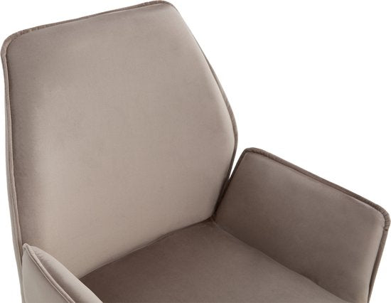 Multifurn Chaise de salle à manger - Lot de 2 - Rotation 180° - 57 x 63 x 90 cm - Taupe