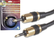 Câble fibre optique - Generic - 2 X 3.5Mm - Connecteurs - noir