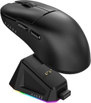 DAIDAI  AJAZZ AJ159P Souris de jeu sans fil avec station de recharge RGB – PAW3395 – 26 000 DPI – 56 g