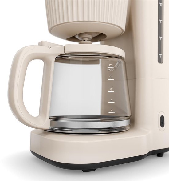 Cafetière Princess Wave – 1 000 W – Carafe en verre de 1,5 L – Fonction de maintien au chaud – Système anti-gouttes – 246048