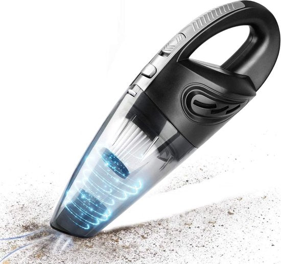 Aspirateur à main Turbo-7 - VAIVE - Aspirateur sans fil - Accessoires inclus - Noir / Gris