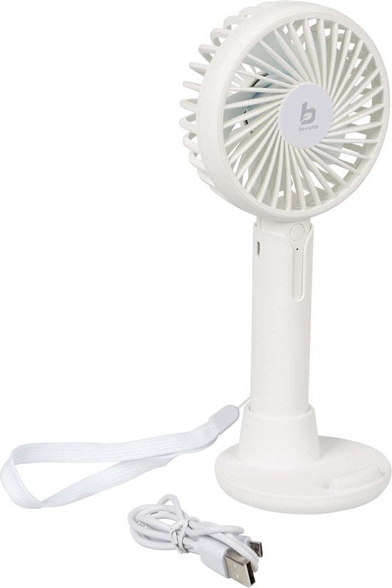 Bo-Camp - Ventilateur à main - Avec support - Rechargeable