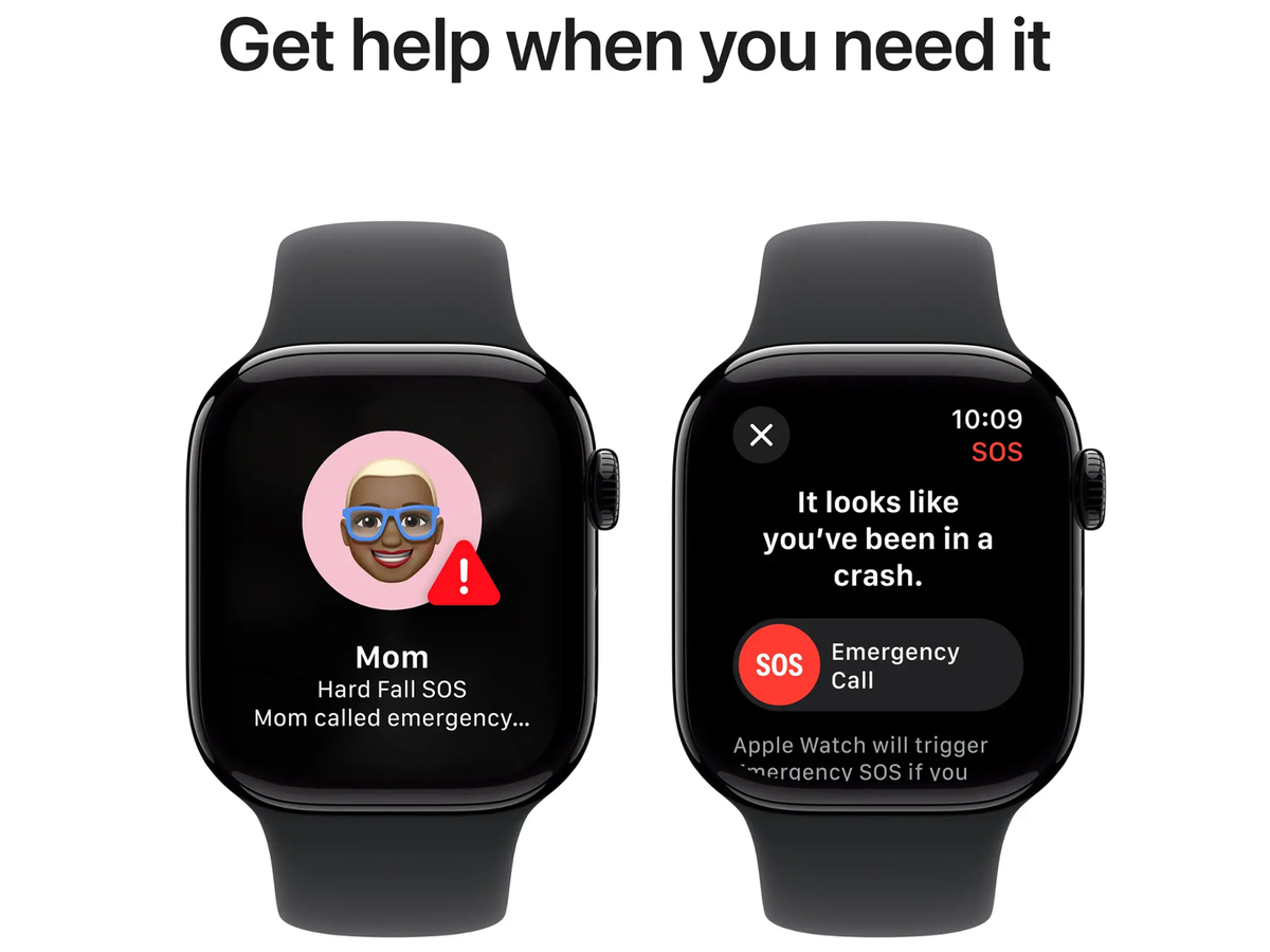Apple Watch Series 10 42 mm - Aluminium noir diamant - Bracelet Sport noir