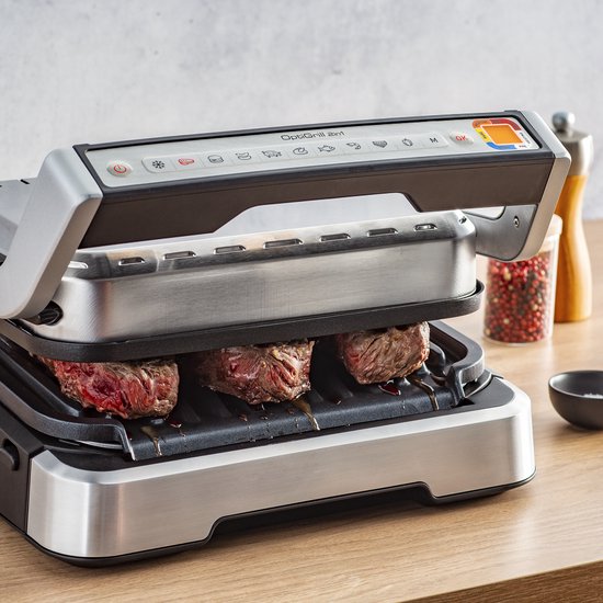 Tefal OptiGrill 2-en-1 GC772D - Gril de table - Gril et barbecue intelligents