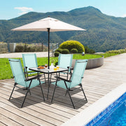 Chaises de terrasse pliantes Coast - lot de 2 - structure métallique - vert