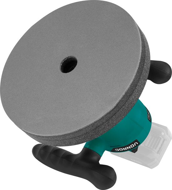 Accu polisher - machine à polir 20V - Ø240mm - Avec poignées réglables, 2 manchons de polissage et sac de rangement - Sans batterie ni chargeur