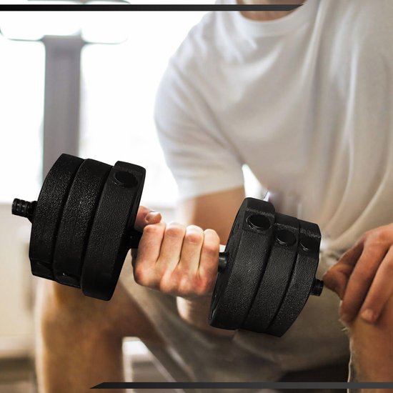 Fitby Dumbells - Haltères - Jeu de poids - Haltères réglables - Jeu d'haltères - Jeu d'haltères - 15 kg