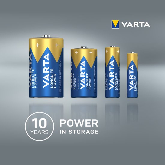 Varta Longlife Power AA, lot de 24 pièces