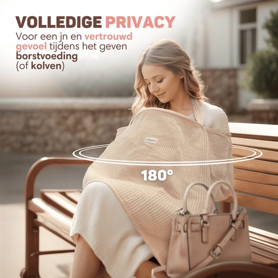 Vulpes Goods® BabyCare - Drap d'allaitement - Drap d'allaitement - Drap de protection - 100% OEKO- Tex, respirant - Drap d'allaitement hydrophile pour un allaitement confortable - Cadeau de naissance - Cadeau de maternité - Gaufré