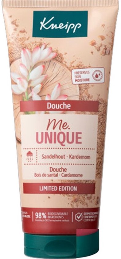 Gel douche Kneipp Me Unique - Bois de santal et cardamome - 6 x 200 ml