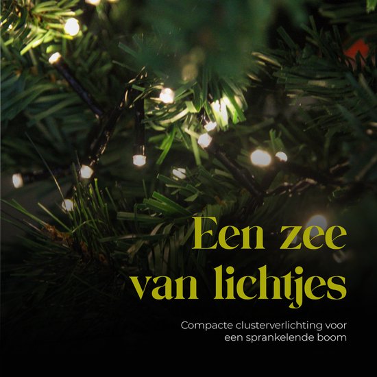 Giftmas Christmas Tree Lights - Lumières de Noël d'extérieur - 24M Cluster Lights - 1200 LEDs blanc chaud - Intérieur et extérieur - Lumières d'ambiance chaleureuse