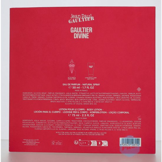 Coffret cadeau Jean Paul Gaultier Divine, 1 coffret