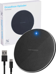 Nuvance Wireless Charger 10W - Câble inclus - Chargeur sans fil - Chargeur rapide - Convient à tous les smartphones rechargeables sans fil