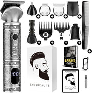 Tondeuse barbe homme 6-en-1 - Tondeuse pour barbe et corps - 6 accessoires inclus - Tondeuse corps homme - Tondeuse corps homme - Tondeuses - 0.5-15MM - Nez et oreilles - Multitrimmer - Hair Trimmer - Trim Device Beard Machine - Multigroomer