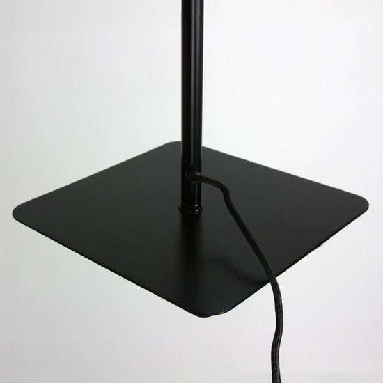 Lampe sur pied Lumo 4608BR - Lampe de lecture moderne à deux lumières en métal avec des touches de bronze, hauteur 125 cm, orientable et inclinable, marque Mexlite