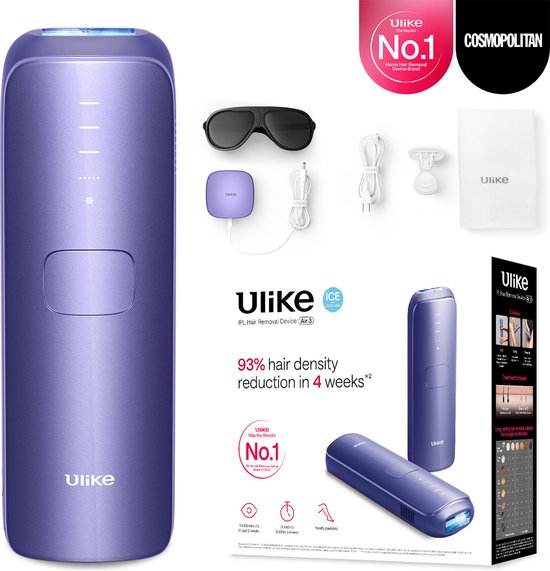 Ulike Air 3 - Appareil d'épilation IPL - Violet - épilation - épilation au laser - appareil IPL de pointe
