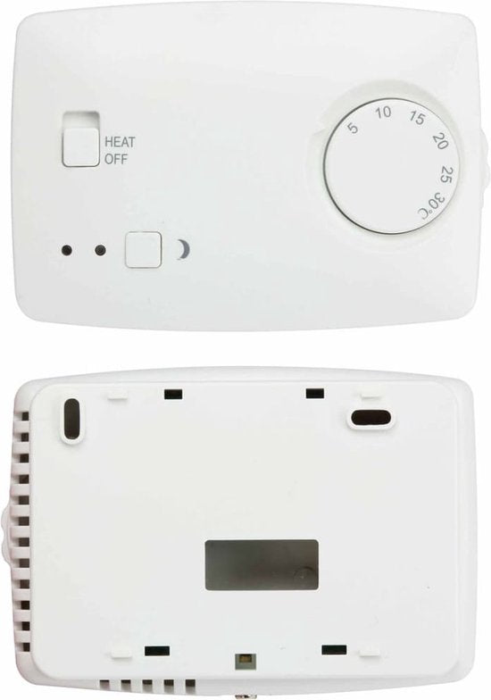 Thermostat d'ambiance Perel, non programmable, blanc