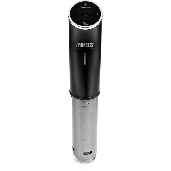 Princess 267003 Sous Vide Stick - Étanche IPX7 - Sonde de cuisson sous vide - Réglage précis de la température - Écran tactile - 1 200 W