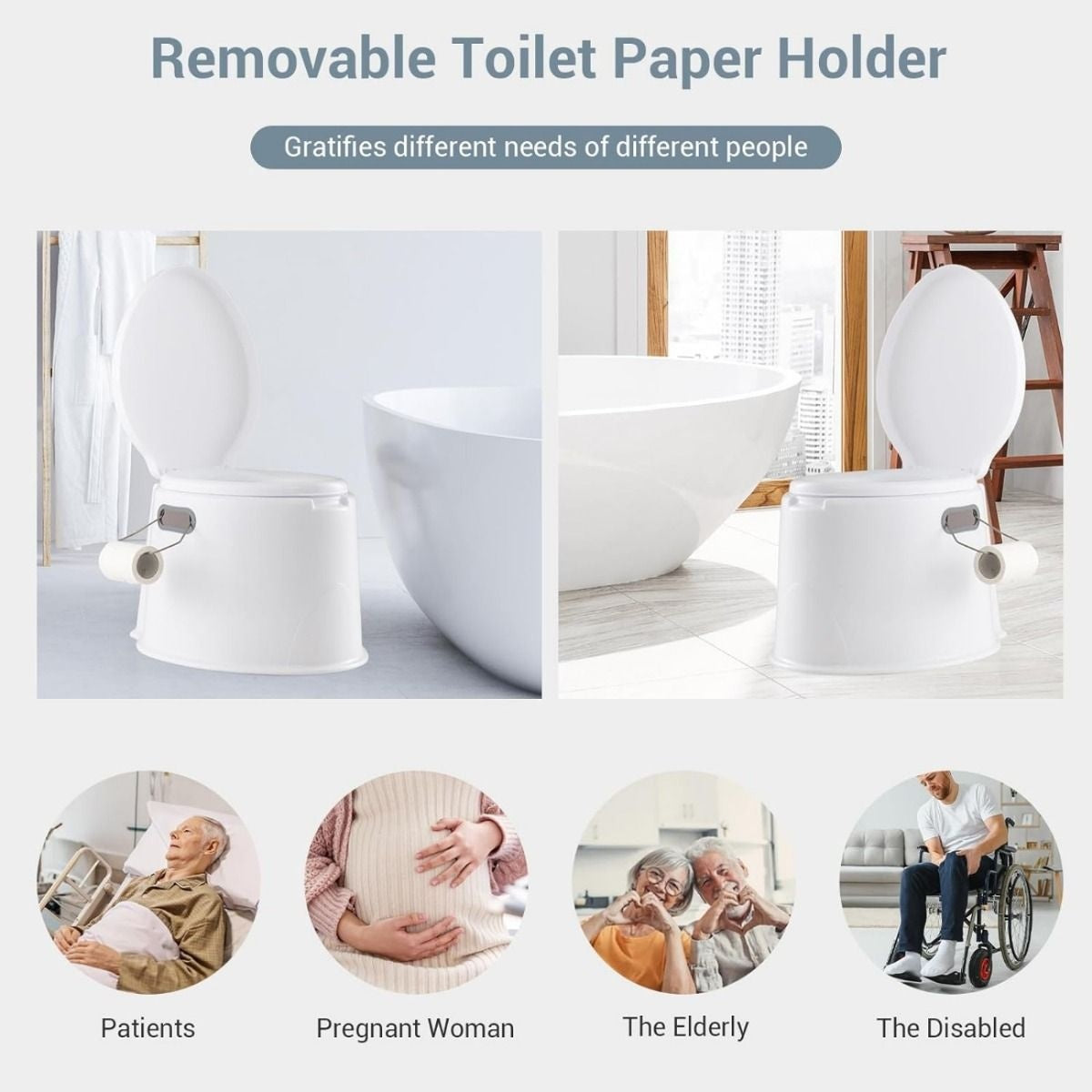 Coast Camping Toilet Toilette de voyage portable - blanc
