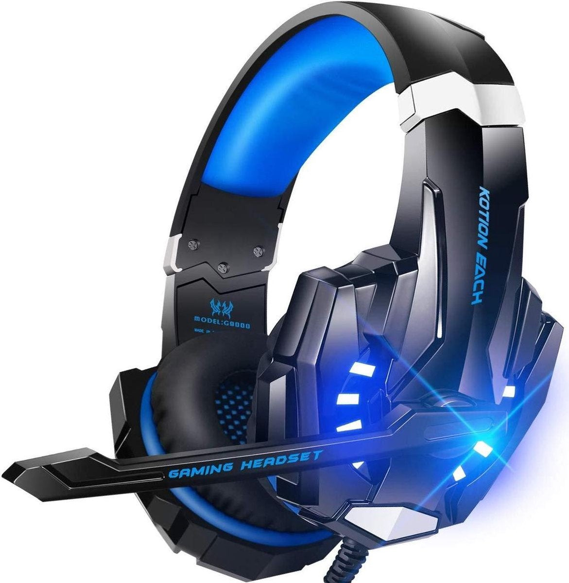 KOTION EACH G9000 - Gaming Headset - PC - Zwart/Blauw