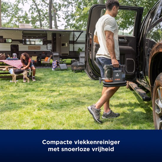 Nettoyeur de taches portable sans fil BISSELL SpotClean - Nettoyeur de moquette sans fil, nettoyeur de canapé, pour voiture, matelas, nettoyeur de baskets et de fauteuils - Nettoyeur de moquette sans fil - Nettoyeur triple action - Jusqu'à 30 minutes d'au