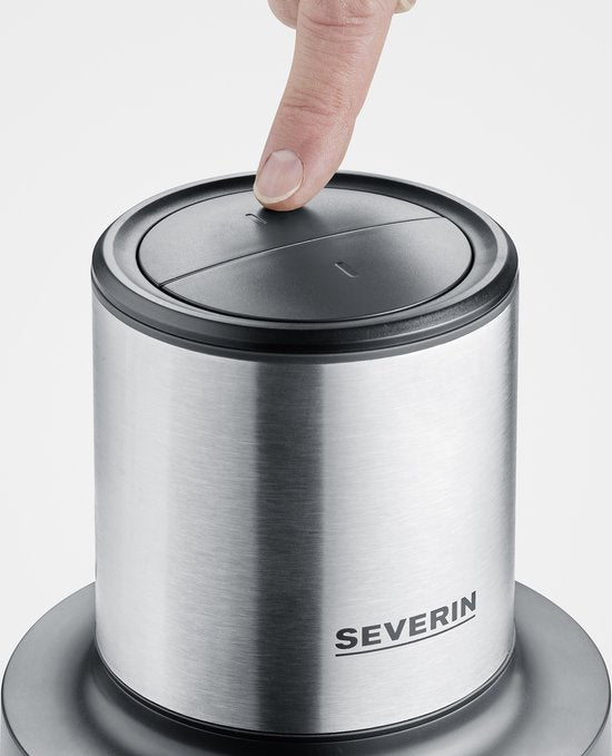 Hachoir Severin KM 3867 - hachoir électrique - 400 W - Noir (mat), acier inoxydable (brossé), verre