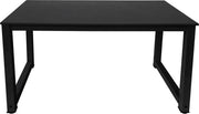Bureau table informatique - table de cuisine - métal bois - 120 cm x 60 cm - noir