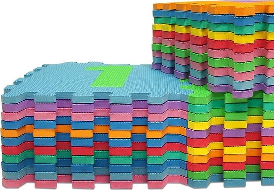 Tapis de Jeu - Merkloos - Puzzle en Mousse Alphabet et Chiffres 86 pièces 36 Dalles - 30x30cm - Bébé Enfant Bas âge