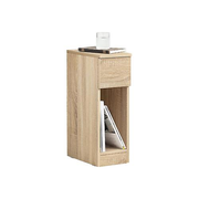SoBuy - Table de chevet avec tiroir et compartiment de rangement - 20 x 35 x 60 cm - Max. 20KG - Couleur bois