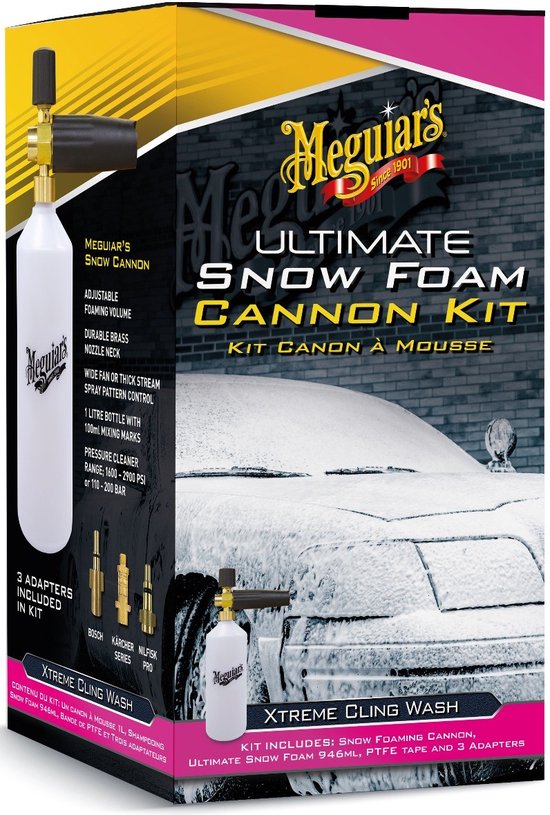 Meguiars Snow foam cannon set of 7 pieces 26x15x14cm