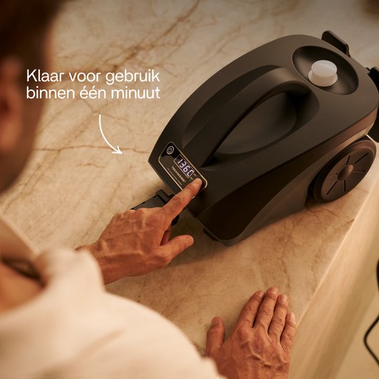 Techweise TS3 - Nettoyeur vapeur - Appareil de nettoyage - 2 600 W, pression de vapeur de 4,2 bars - Vapeur humide et sèche - Pour les sols, la salle de bains, la voiture et bien plus encore - Câble de 5 m - Prêt à l'emploi en moins d'une minute