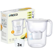 Carafe filtrante Freco Bluetech - 4 l - minuterie LCD - 3 filtres