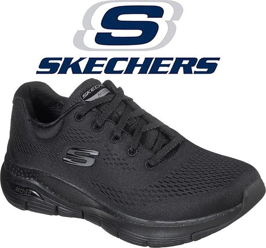 Skechers Arch Fit - Baskets pour femmes Big Appeal - Noir/Noir