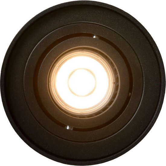 Lucide TUBE - Spot de plafond (lampe de plafond) - Ø 9,6 cm - 1xGU10 - Noir