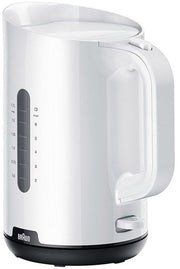 Bouilloire électrique Braun WK1100 2200 W, noir et blanc, en plastique, 2200 W, 1,7 L