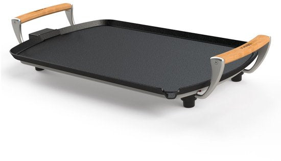 Boska Electric Grill Plate Pro - 35x56 cm Poignées en chêne - Plaque Teppanyaki