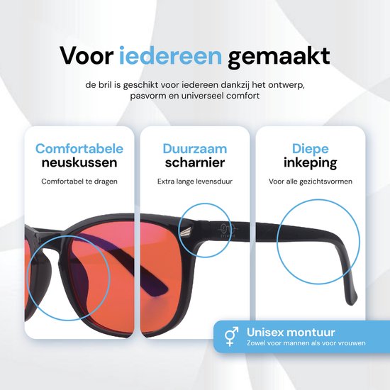 LC Eyewear Lunettes d'ordinateur - Lunettes à lumière bleue sans force - Lunettes à lumière bleue - Lunettes d'écran carrées - Lunettes unisexes sans force - Rouge