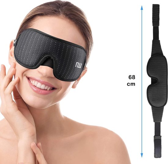 Masque de sommeil Northwall Luxe - 100% dépoussiéré - Mousse à mémoire 3D