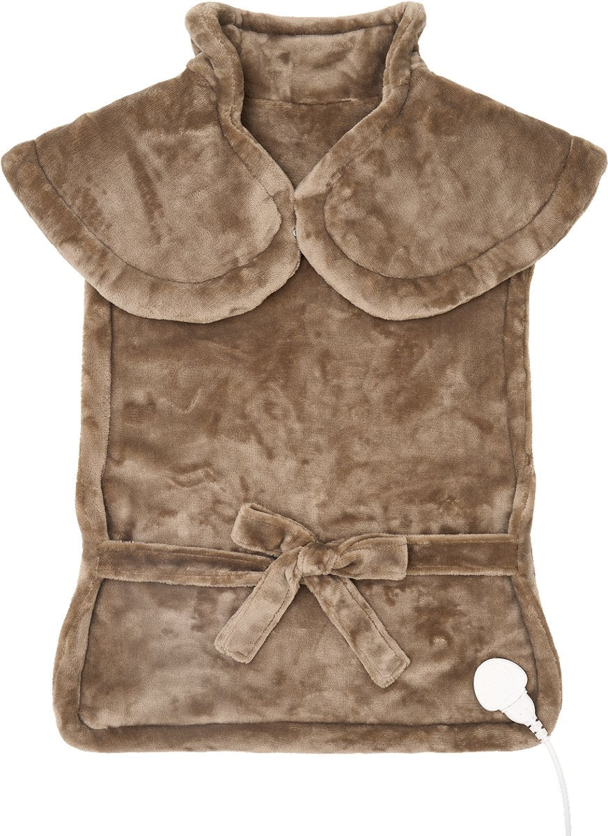 Gilet chauffant électrique Auronic - Taupe - 60 x 85 cm - Alourdi, 9 niveaux de chaleur, mains libres