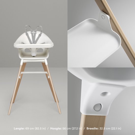 Chaise haute Stokke Clikk - Blanche