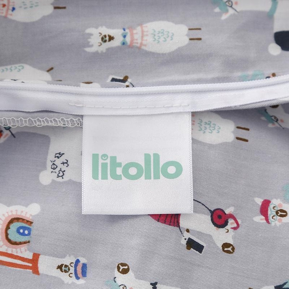 Housse de couverture lestée Litollo - Enfant (100x150cm) - 4 saisons - Motif animal