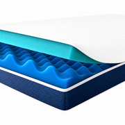 Surmatelas CozySense® DualFeel 180 x 200 - Surmatelas - Surmatelas de confort - Avec un côté frais et un côté chaud - CertiPUR® - Dureté moyenne - 7,5 cm - Housse lavable