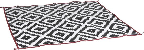 Bo-Camp - Urban Outdoor - Tapis de détente - Lewisham - XL - Noir/Blanc