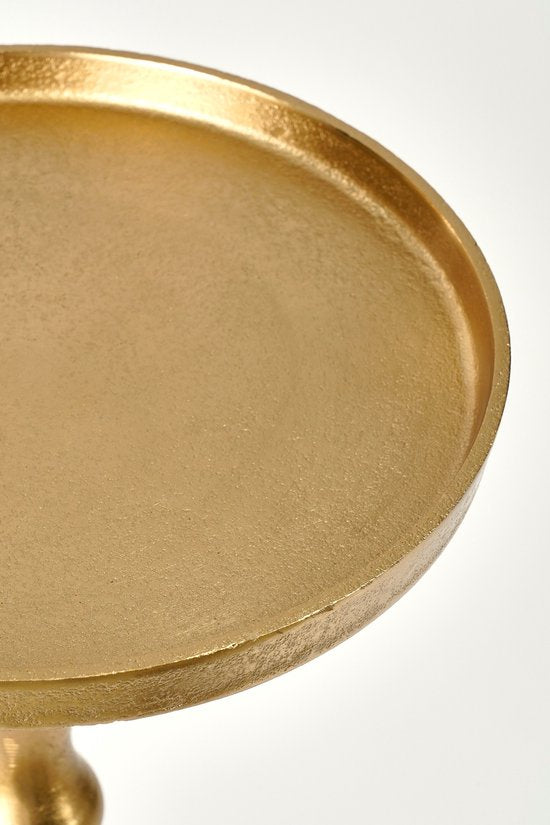 Table d'appoint Mica Decorations Duco - H66 x Ø25 cm - Aluminium recyclé - Or