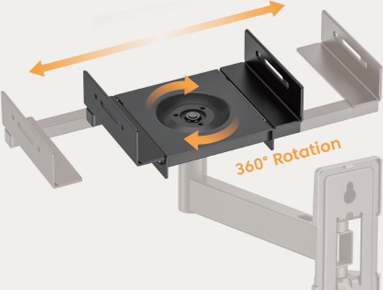 Support mural pour haut-parleurs universel - fixation murale de haut-parleurs - support mural pour haut-parleurs - fixation murale de haut-parleurs - orientable orientable inclinable - charge admissible de 25 kg - jeu de 2 pièces