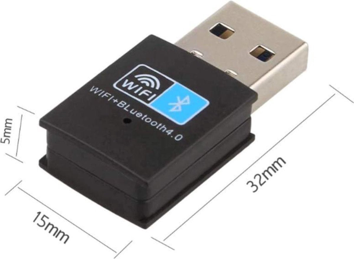 Techvavo® Wireless USB WiFi Bluetooth Adapter - Dongle sans fil USB2.0 WiFi BT4.0 Adapter